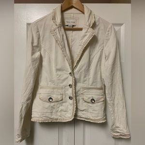 White|Black Corduroy Jacket